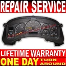 1999-2002 Gm Chevy Silverado Suburban Tahoe Speedo Gauge Cluster Repair Service*. Fixed Price $149.99.