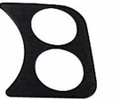 Dash Panel, Gauge Hole 2-1/16, Black, Fits Vw Bug Baja Beetle TYPE-1, Empi 14-. Fixed Price $16.95.