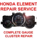 Honda Element 2003-2006 Instrument Gauge Cluster Repair. Fixed Price $119.00.