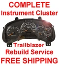 2002-2009 Chevy Trailblazer Speedometer Instrument Gauge Cluster Panel Repair. Fixed Price $125.00.