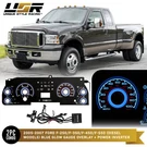 Blu Glow Gauge Overlay 05-07 Ford F250 Superduty Diesel Instrument Cluster. Fixed Price $59.95.