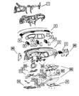 Genuine Mopar Instrument Cluster Bezel 68357453AA. Fixed Price $436.77.