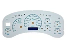 White Gauge Face Overlay For 1999-2002 Silverado Sierra & Gm Instrument Clusters. Fixed Price $49.95.
