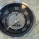 Volkswagen Vw Beetle Oval Kilometers 1958 Speedometer 11839 Km 10 Oem Vdo. Fixed Price $250.00.