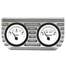 Vintage Finned Dual Bezel Mount W/ Aurora Fuel And Water Gauges VPAGB2FW. Fixed Price $139.14.