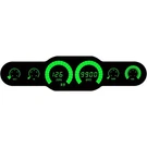 Intellitronix BG10002G Bargraph 6 Gauge Panel Kit, Green. Fixed Price $440.90.
