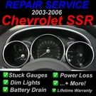Gm Repair Service 2003-06 Chevrolet Ssr Speedometer Instrument Gauge Cluster. Fixed Price $109.95.