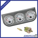 Universal 2'' 52MM Volt Water Oil Pressure Triple 3 Set Chrome Kit. Fixed Price $28.97.