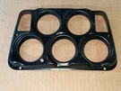 Corvette Center Gauge Cluster Metal Housing Bezel 72,73,74,75,76,77,78,79,80-82. Fixed Price $40.00.