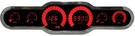 Universal 6 Gauge Bargraph Panel Kit Red Leds Chrome Bezel Lifetime Warranty. Fixed Price $471.10.