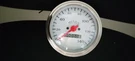 Veethree Instruments 3/8" White Speedometer 0-140 Mph, Red Needle With Bracket. Fixed Price $30.00.