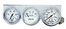 Meter Autogage 3 Gauge Oil Press /volt /water Temp Chrome White 2-5/8". Fixed Price $145.00.