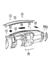 Genuine Mopar Instrument Panel End Cap 6NH62TX7AA. Fixed Price $26.76.