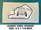 Lime Rock Park Circuit Glossy Vinyl Decal Sticker - Race Track Vintage Scca. Fixed Price $5.84.