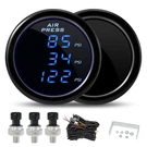 Triple Digital Air Ride Pressure Gauge 2-1/16" 0-220 Psi Maimeimi Car Suspens.... Fixed Price $73.76.