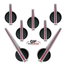 Escalade Premium Edition Gauge Cluster Needles For 2003-2013 Gm Black Chrome Red. Fixed Price $42.75.