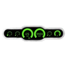 Intellitronix BG10002G Led Digital 6-GAUGE Panel, Green. Fixed Price $440.90.
