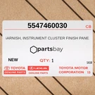 Genuine Toyota Land Cruiser Prado Garnish Instrument Panel 5547460030. Fixed Price $47.00.