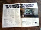 1976 Bmw 530I Bavarian Motor Works 2PG Print Ad. Fixed Price $6.50.