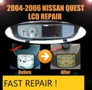 Nissan Quest Dash Gauge Cluster Speedometer Lcd Screen Display Pixel Repair !!. Fixed Price $131.99.