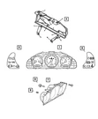 Genuine Mopar Instrument Cluster Frame 5098608AA. Fixed Price $36.39.
