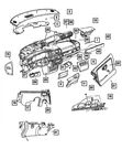 Genuine Mopar Instrument Panel Bezel SC38YBPAF. Fixed Price $14.19.