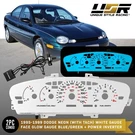 Blue/green Glow Gauge White Overlay For 95-99 Dodge Neon Tach Instrument Cluster. Fixed Price $39.95.