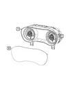 Genuine Mopar Instrument Cluster Mask 68304616AA. Fixed Price $131.76.