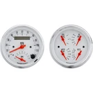 Omega Kustom Quad Gauge And Speedo/tach, 3-3/8 Inch, Timeless Tan. Fixed Price $477.99.