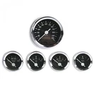 5 Gauge Set Sae American Classic Black, White Vintage Needles, Chrome Rings. Fixed Price $257.00.