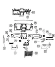 Genuine Mopar Instrument Cluster Bezel 6BR44DX9AA. Fixed Price $336.88.