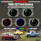 Intellitronix Blue Oem Replacement Led Gauge Panel Ford Bronco 1966-77. Fixed Price $454.13.
