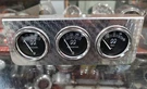 Mooneyes 3 Gauge Set W Turned Panel & Senders Hot Rod Custom Oil Temp Volt. Fixed Price $219.99.