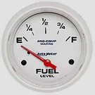 Auto 200761 Pro-comp White Phantom Marine Fuel Level Gauge Diameter: 2-5/8. Fixed Price $80.99.