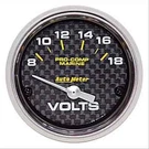 Auto 200756-40 Pro-comp Carbon Fiber Marine Voltmeter Diameter: 2-1/16 Ran. Fixed Price $57.99.