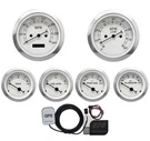 Motor Racing Classic White 6 Gauge Set 85MM Gps Speedometer Mph F Psi. Fixed Price $257.44.