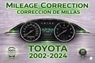 Toyota 1998-2024 Instrument Gauge Cluster Mileage Correction/programming Service. Fixed Price $79.00.
