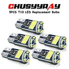 Chusyyray T10 Super Bright Led License Plate Light Bulbs 6000K 168 2825 White 5X. Fixed Price $9.99.