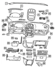 Genuine Mopar Instrument Cluster Bezel RW20DX9AB. Fixed Price $86.87.