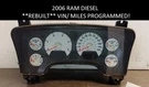 06 Dodge 2500 3500 Diesel Speedometer Instrument 5.9 Cluster *programmed*. Fixed Price $599.95.