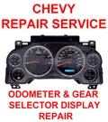 Chevy Avalanche Silverado Tahoe 2007-2013 Instrument Gauge Cluster Panel Repair. Fixed Price $89.00.
