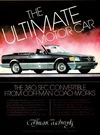 1983 Mercedes 380 Sed Convertible Coffman Coachworks Black Vintage Print Ad. Fixed Price $9.99.