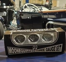 Mooneyes 3 Gauge Set W Chrome Panel & Senders Hot Rod Custom Oil Temp Volt. Fixed Price $124.99.
