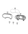 Genuine Mopar Cluster Visor 68353576AA. Fixed Price $150.65.