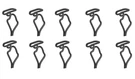 10 School Door Panel/trim Clips! Fits 1960-70'S Mopar Dodge Body!. Fixed Price $29.50.