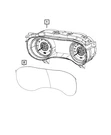 Genuine Mopar Instrument Cluster Mask 68304639AA. Fixed Price $119.88.