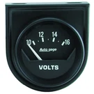 Autometer 2362 Gauge Console Voltmeter 2" 16V Short Sweep Black Autogage. Fixed Price $59.22.