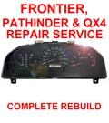 Nissan Frontier & Pathfinder QX4 1998-1999 Instrument Gauge Cluster Repair. Fixed Price $119.00.