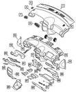 Genuine Mopar Cluster Bezel MN61XDVAB. Fixed Price $38.23.