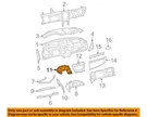 Chrysler Oem 2009 Sebring Instrument Panel Components-cluster Bezel YH181DVAD. Fixed Price $93.50.